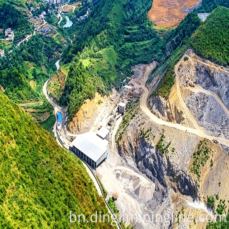 compact crushing plant layout
